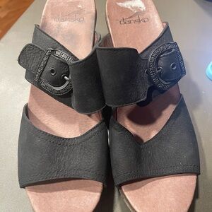Dansko Black Mules Comfortable Clogs